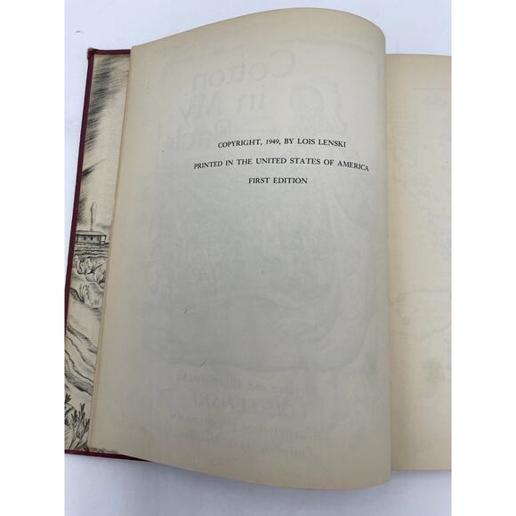Cotton in My Sack Vintage Book by Lois Lenski- Hard Cover First Edition 1949 - Picture 4 of 7